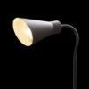 ANIKA asztali lámpa matt fehér matt nikkel 230V LED E27 15W