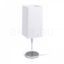 NYC/TEMPO 15/30 asztali lámpa  Polycotton fehér/króm 230V LED E27 15W